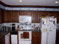 Before Kitchen Cabinet Refinish Northville MI