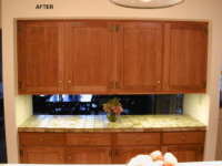 After Kitchen Cabinet Refinish MI