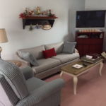 After custom loveseat upholstery refinish