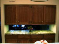 Before Kitchen Cabinet Refinish MI