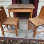 Before Table & Chairs Refinish MI