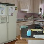 Before Kitchen Cabinet Refinish MI